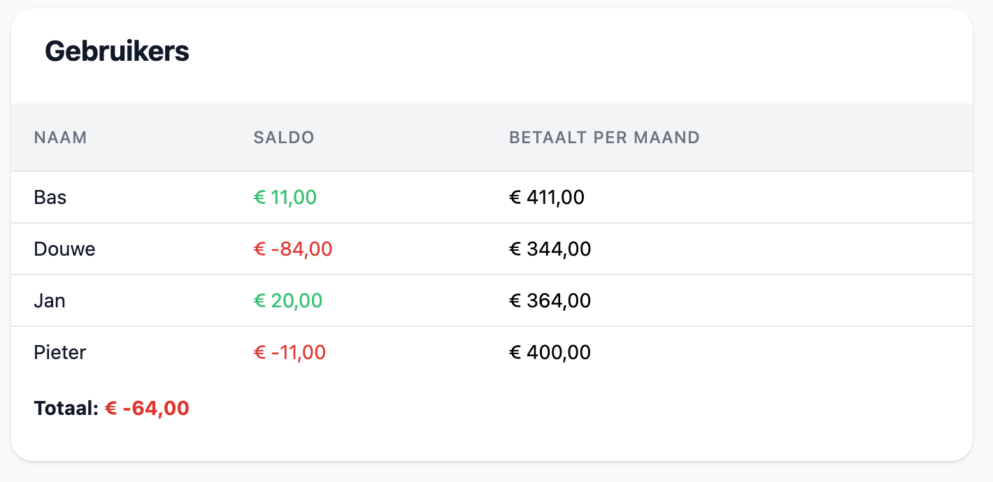 balans overzicht